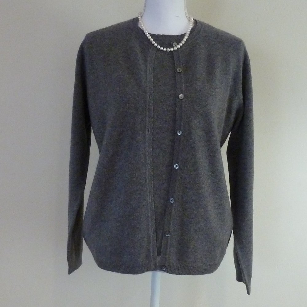 Cashmere Sweater Set EUC Gray